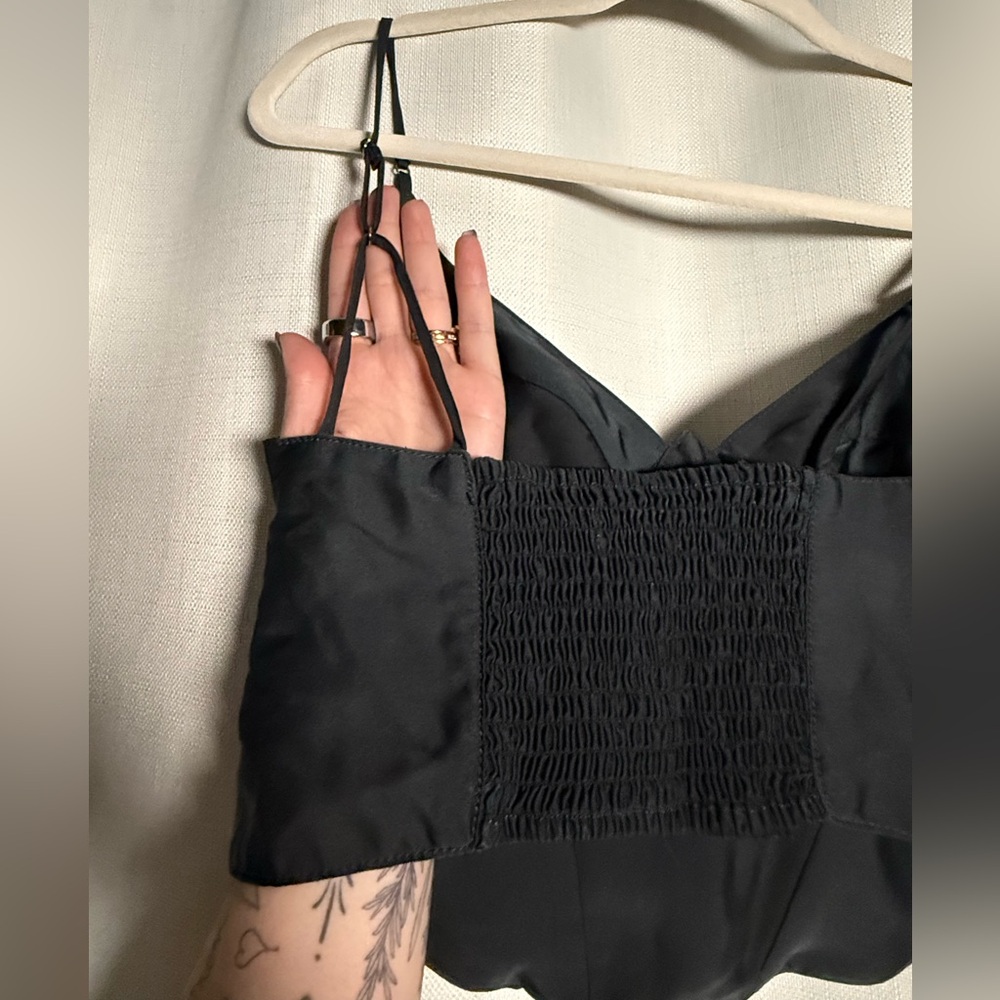 Urban Outfitters Black Karissa Bustier Corset Top Size Medium - Picture 6 of 9